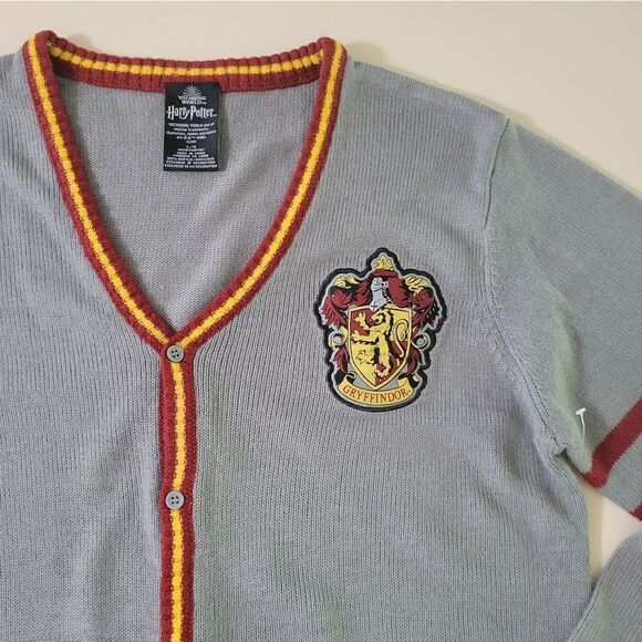 Harry Potter Women's Gryffindor House Open Front Cardigan Knit Sweater - Picture 9 of 14